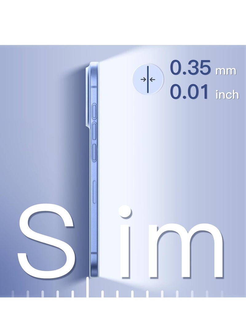 JAJEEK Ultra Slim Matte Blue Case for iPhone 16 (6.1 Inch) – Lightweight, Minimalist Design with Full Camera Lens Protection - Image 3