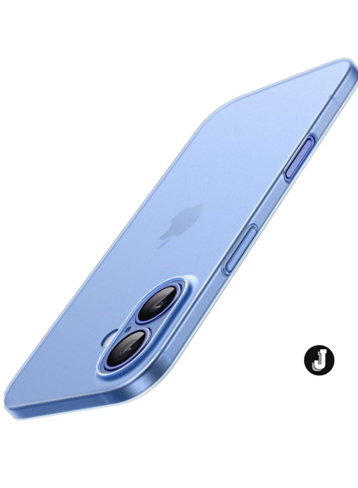 JAJEEK Ultra Slim Matte Blue Case for iPhone 16 (6.1 Inch) – Lightweight, Minimalist Design with Full Camera Lens Protection - Image 1