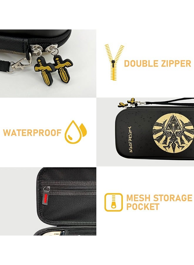 general Switch Storage Case, Switch Carry Case for Switch/ Switch OLED, Zelda Tears of the Kingdom Switch Accessories Hard Case Storage 10 game Card, Portable Travel Case for Nintendo Switch Console - Image 2