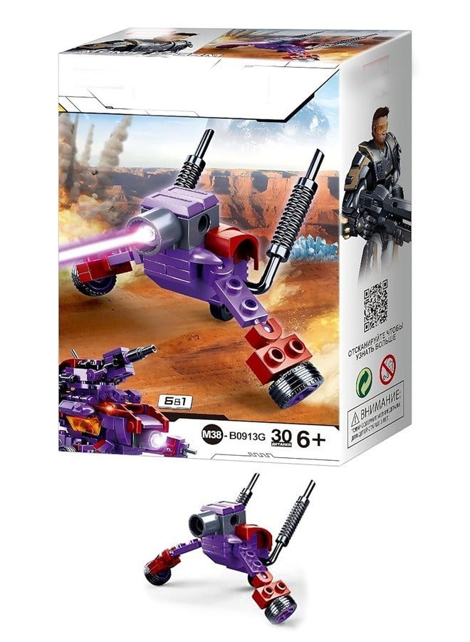 Sluban Series Building Blocks Vehicle Purple 30 pieces - Image 1