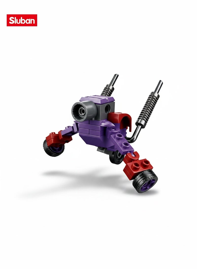 Sluban Series Building Blocks Vehicle Purple 30 pieces - Image 3