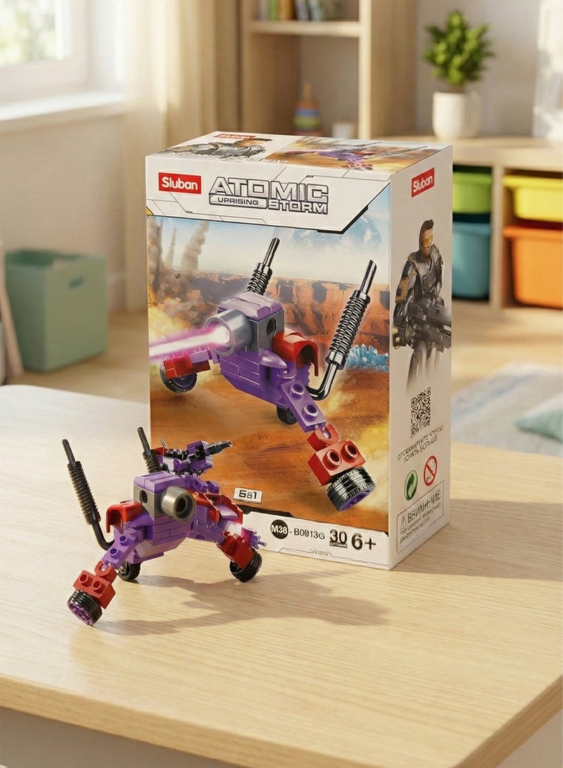 Sluban Series Building Blocks Vehicle Purple 30 pieces - Image 2