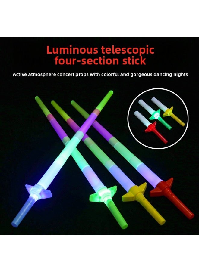 Generic Y Children's Small Toys Yiwu Night Market Stall Commodities Park Square Year Stall Batch Fa Luminous Ceremony-Color:Navy Blue Luminous Four-section Sticks 3 Pieces  - Image 1