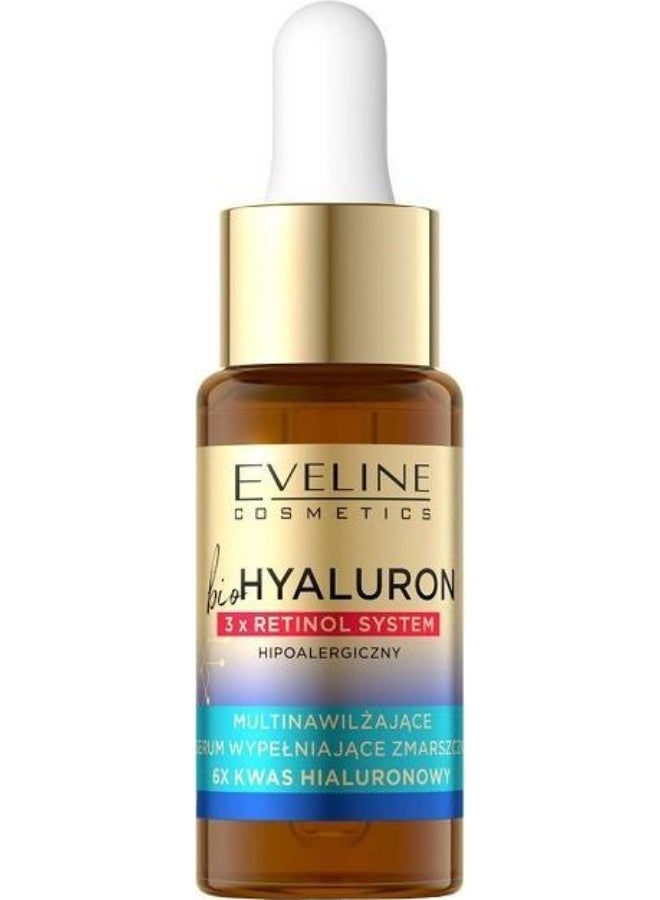 EVELINE COSMETICS Eveline Bio Hyaluron 3x Retinol System filling face Serum 18 ml - Image 2