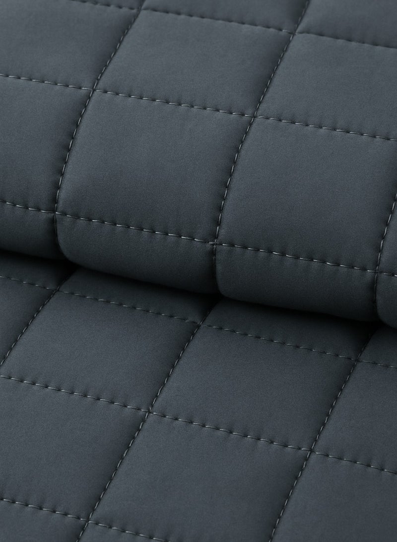 مينج لي طقم لحاف سرير نفرين مضغوط 6 قطع – بوليستر ناعم – مقاس كينج 230×250 سم – لون رمادي أنيق - Image 3