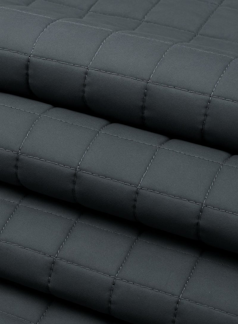 مينج لي طقم لحاف سرير نفرين مضغوط 6 قطع – بوليستر ناعم – مقاس كينج 230×250 سم – لون رمادي أنيق - Image 4