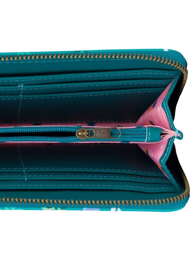 Loungefly محفظة جلدية مزيفة بطبعة استيتش الاستوائية من ديزني بتصميم أكورديون وسحاب دائري - Image 5