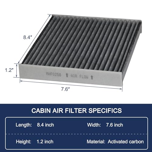 MOSELNY CF10285 Cabin Air Filter with Activated Carbon Replacement for Toyota, Lexus, Camry, Corolla,Scion, Subaru, Pontiac, Jaguar - 4Runner, Avalon, Highlander, ES300h, GS350 - Image 2