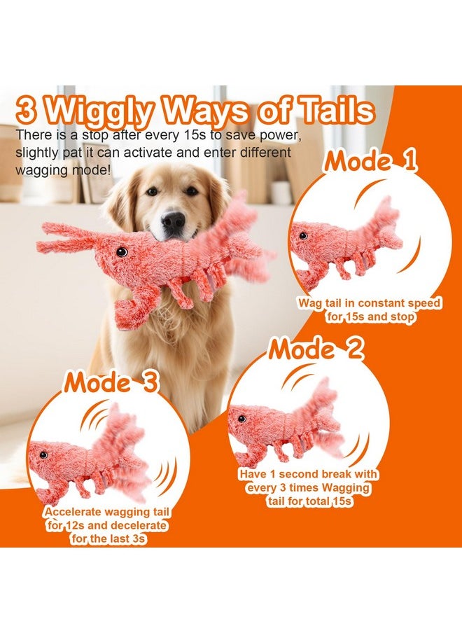 Mity Rain Mity rain Interactive Dog Toys - Wiggly Lobster for Small Medium Large Dogs, Moving Pet Toy to Keep Them Busy for Boredom, Floppy Smart Motion Activate Enrichment, Rechargeable  - Image 2