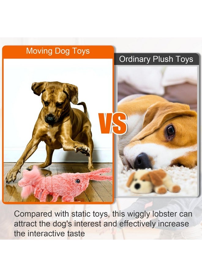 Mity Rain Mity rain Interactive Dog Toys - Wiggly Lobster for Small Medium Large Dogs, Moving Pet Toy to Keep Them Busy for Boredom, Floppy Smart Motion Activate Enrichment, Rechargeable  - Image 5