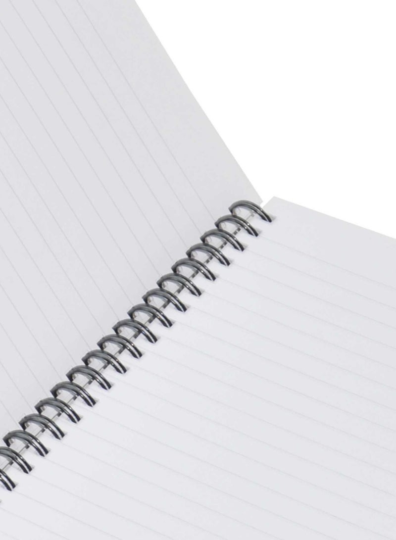 FIS LIGHT Pack of 5  Spiral Hard Cover Note Book 100 Sheets. Size : 9X7 Inches (22.86 X 20.32 CM) -LINBS971001309 - Image 2