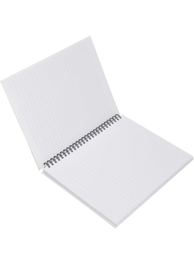 FIS LIGHT Pack of 5  Spiral Hard Cover Note Book 100 Sheets. Size : 9X7 Inches (22.86 X 20.32 CM) -LINBS971001309 - Image 3