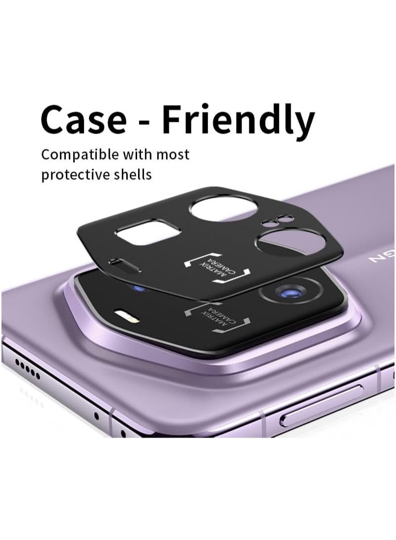 General 2 Pack Compatible Honor Magic 7 RSR Camera Lens Protector Metal Hollow Lens Frame Frosted Anti-Drop Lens Ring for Magic 7 RSR  - Image 2