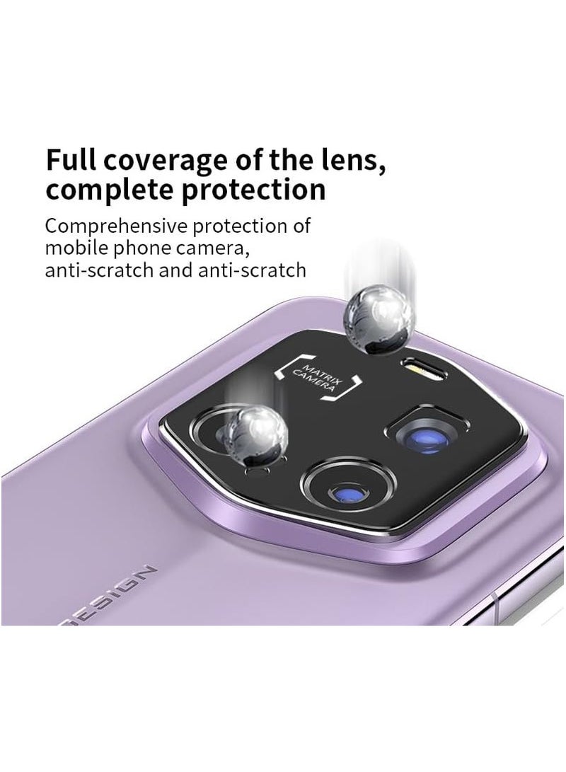 General 2 Pack Compatible Honor Magic 7 RSR Camera Lens Protector Metal Hollow Lens Frame Frosted Anti-Drop Lens Ring for Magic 7 RSR  - Image 4