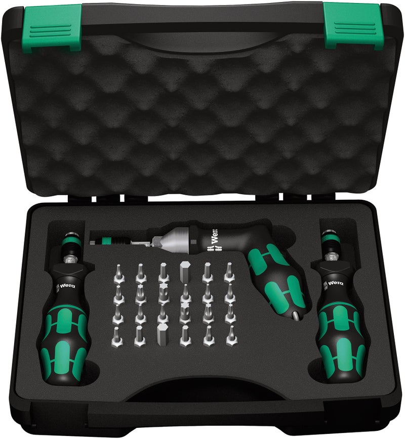 Wera - 5074739001 Kraftform 7440/41/42 Torque Screwdriver 0.3-6.0 Nm And Bit Set 27-Piece