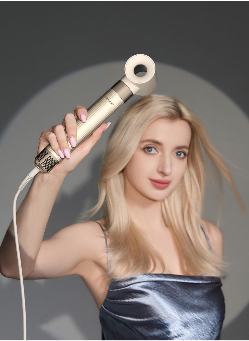 Airbot - Airbot Hyperstyler&Dryer Hair Straightening Set with Styler and Wrap,Professional Hair Tools for Curly Hair,Gold - Image 1