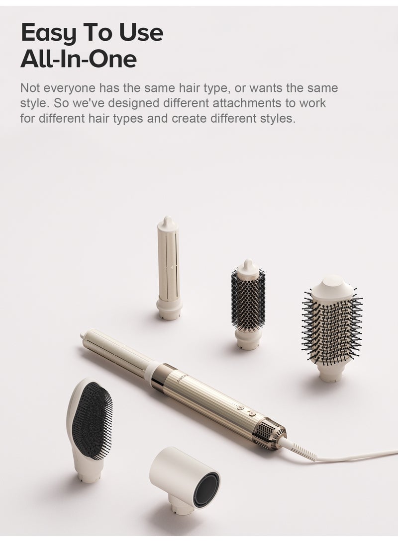 Airbot Hyperstyler&Dryer Hair Straightening Set with Styler and Wrap,Professional Hair，all-in-one curling iron and hairdryer.Tools for Curly Hair - Image 2