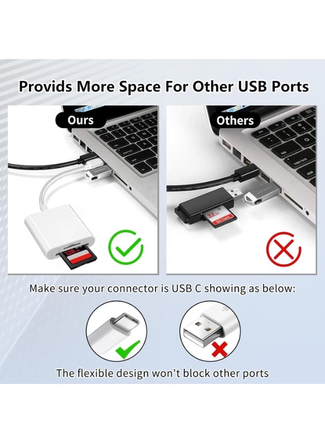 SD Card Reader for iPhone 15/16/17, Sd Card Reader USB C,Micro Sd Card Reader for ipad, USB C Sd Card Reader for ipad,Plug and Play No App Required,Adapter for Digital Camera to Phone - Image 5