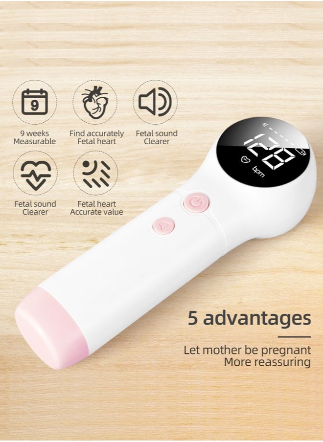 Chixing - Portable Ultrasound Fetal Doppler Pregnancy Electronic Monitor For Pregnant Women Baby Fetal Movement Ultrasound Stethoscope - Image 1
