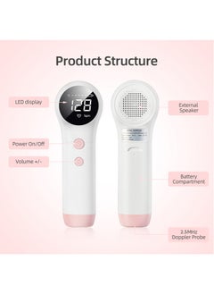 Chixing Portable Ultrasound Fetal Doppler Pregnancy Electronic Monitor For Pregnant Women Baby Fetal Movement Ultrasound Stethoscope  - Image 5