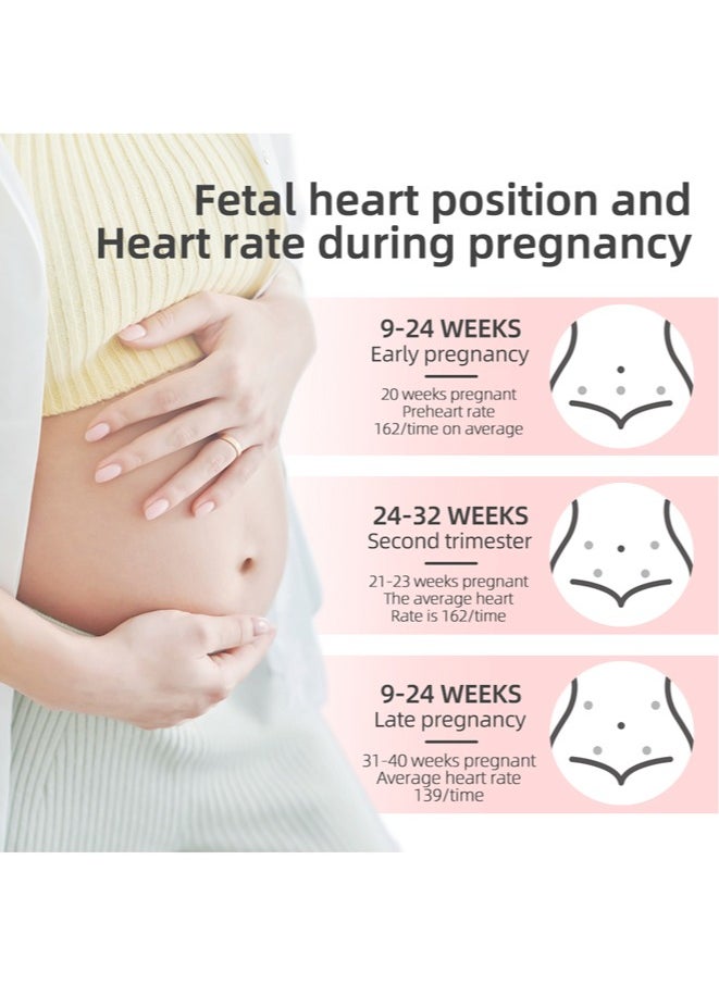 Chixing - Portable Ultrasound Fetal Doppler Pregnancy Electronic Monitor For Pregnant Women Baby Fetal Movement Ultrasound Stethoscope - Image 1