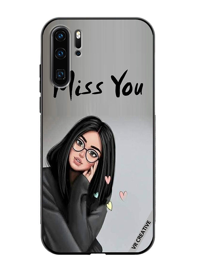 VR CREATIVE Protective Case Cover For Huawei P30 Pro Girl Miss You Design Multicolour - Image 1