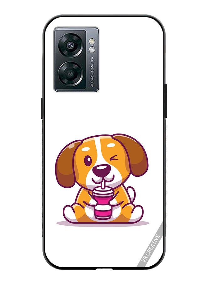 VR CREATIVE Protective Case Cover For OnePlus Nord N300 Cute Dog Design Multicolour - Image 1
