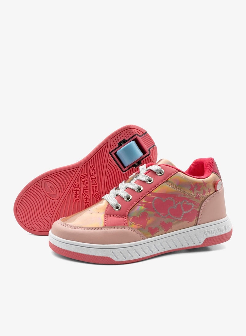 BREEZYROLLERS BREEZY ROLLERS shoes with wheels for children, Roller skates sneakers kids, From children's street shoes to roller skates in a few seconds, Patented click system, Trainers with wheels for girls & boys - Image 1