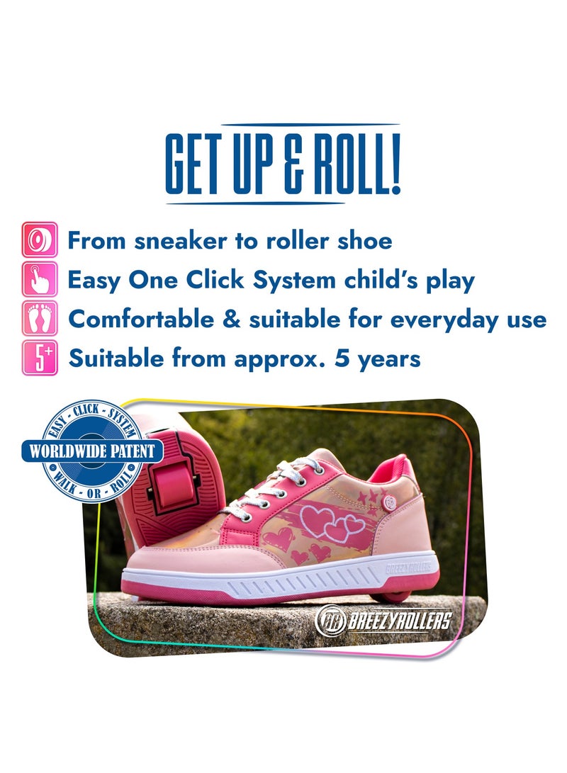 BREEZYROLLERS BREEZY ROLLERS shoes with wheels for children, Roller skates sneakers kids, From children's street shoes to roller skates in a few seconds, Patented click system, Trainers with wheels for girls & boys - Image 2