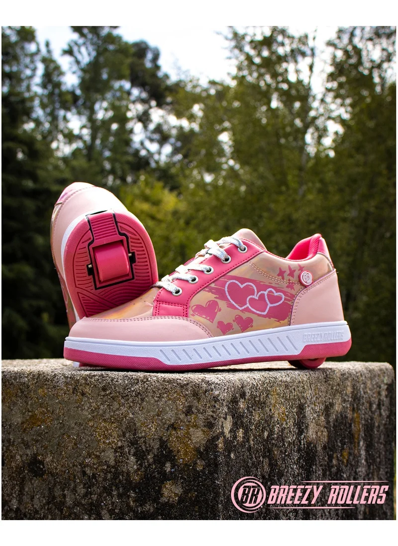 BREEZYROLLERS BREEZY ROLLERS shoes with wheels for children, Roller skates sneakers kids, From children's street shoes to roller skates in a few seconds, Patented click system, Trainers with wheels for girls & boys