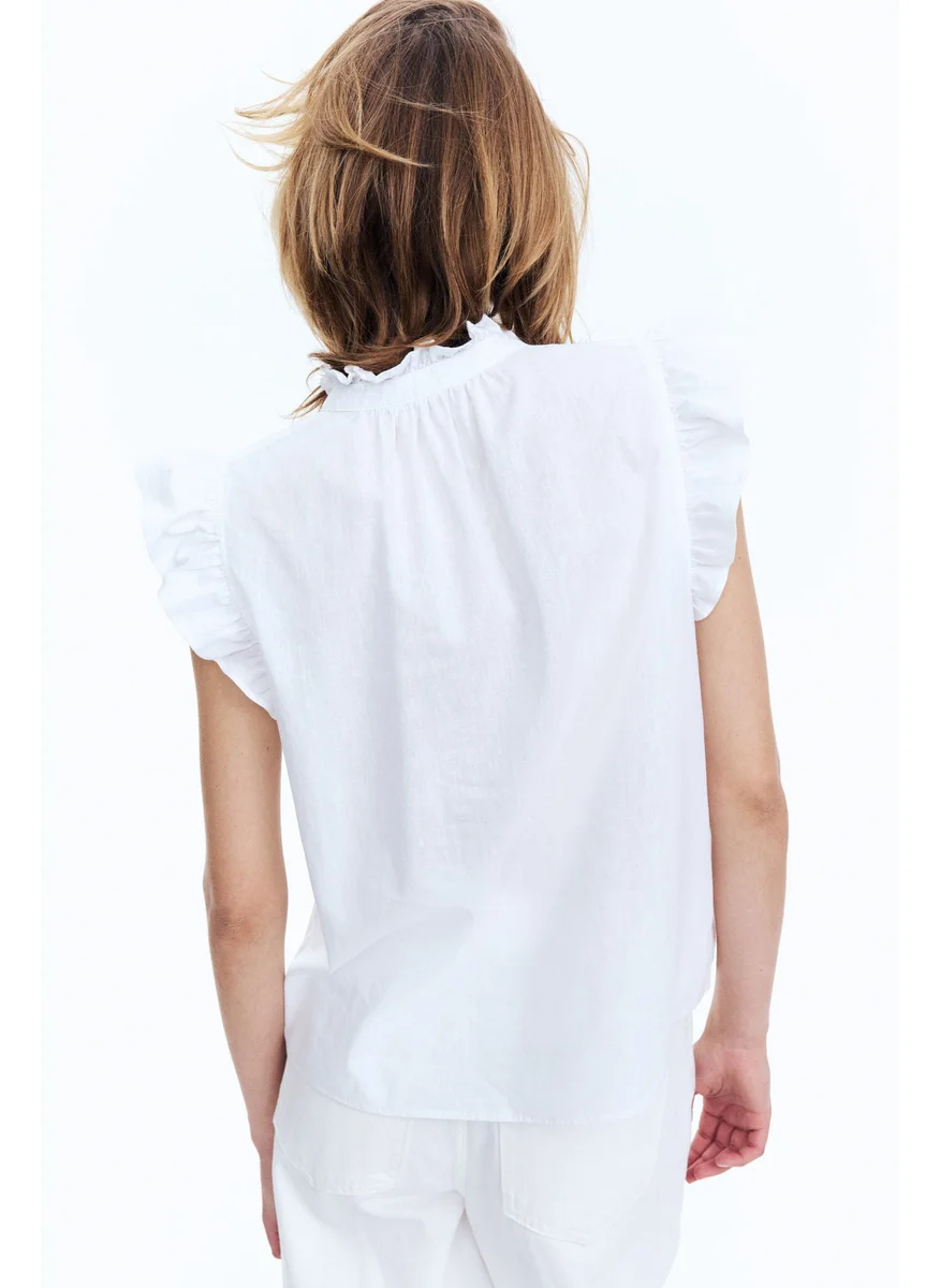 اتش اند ام Linen-Blend Blouse