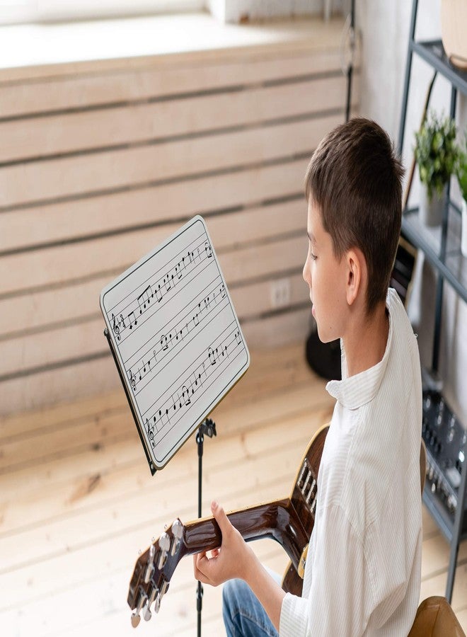 سكريبل دو سبورة بيضاء قابلة للمسح الجاف من سكريبلدو، مقاس 9 × 12 بوصة، سبورة مزدوجة الجوانب لعرض النوتات الموسيقية، مناسبة للأطفال والطلاب والموسيقيين والاستخدام المنزلي. - Image 2