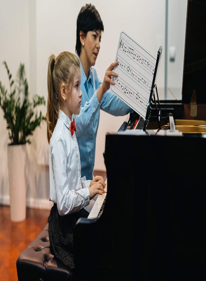 سكريبل دو سبورة بيضاء قابلة للمسح الجاف من سكريبلدو، مقاس 9 × 12 بوصة، سبورة مزدوجة الجوانب لعرض النوتات الموسيقية، مناسبة للأطفال والطلاب والموسيقيين والاستخدام المنزلي. - Image 5