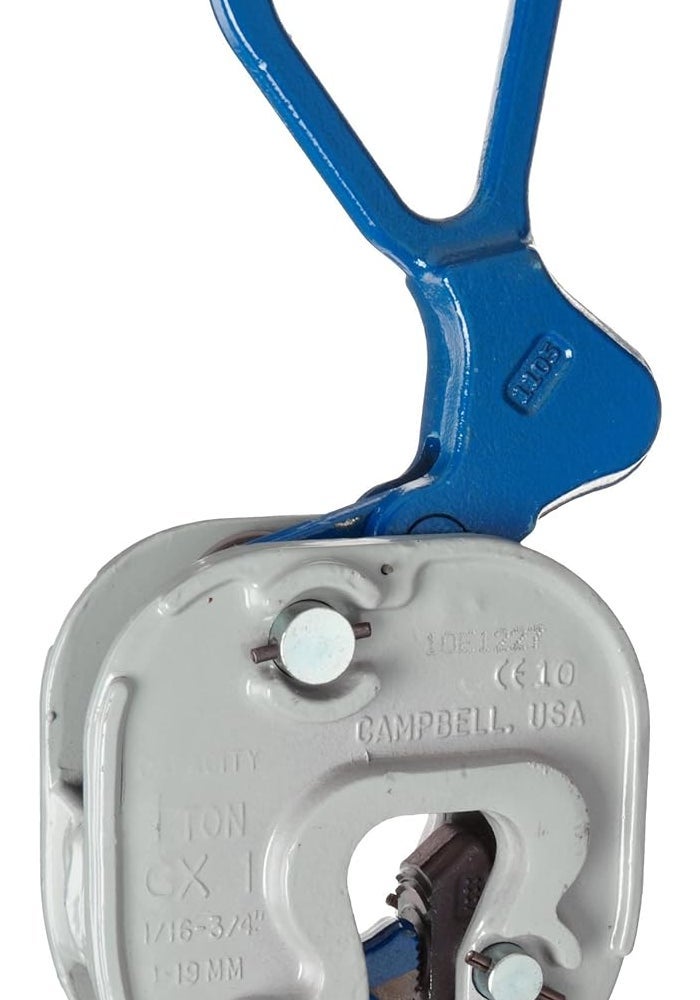 Campbell GX Plate Lifting Clamp, 1 Ton Capacity, 1/16" - 3/4" Grip