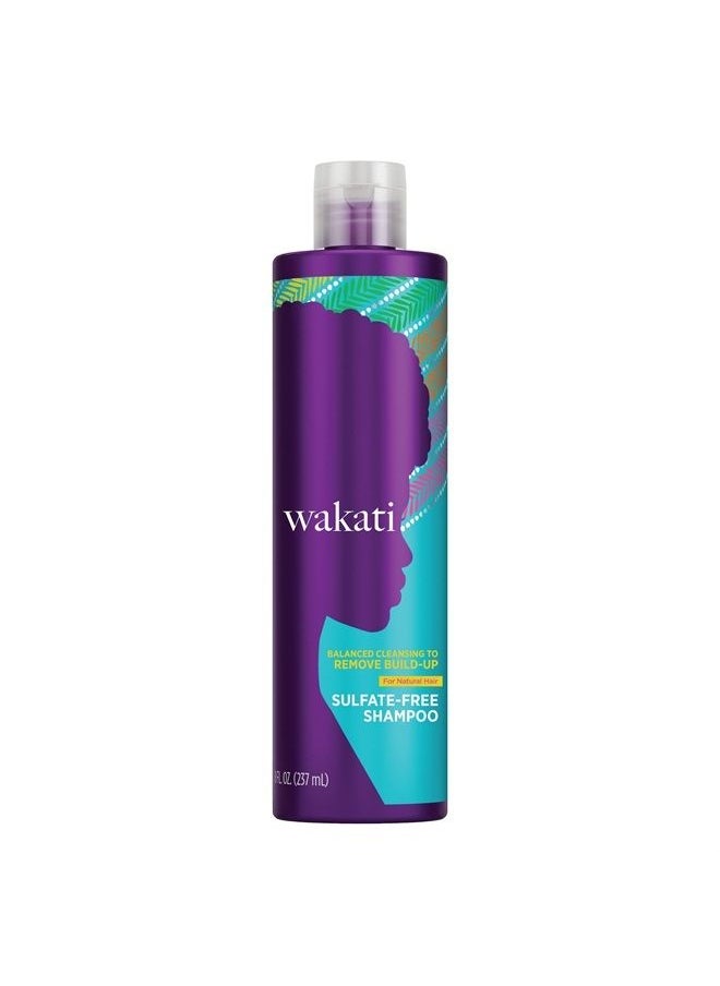 Wakati - Sulfate Free Shampoo, 8 Ounce, Natural Hair Moisturizer, Long Lasting Frizz Control, Cleans Without Drying, Hair Detangler Clarifying Shampoo, Paraben Free, White - Image 1