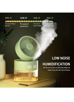 Generic Misting Fan | Portable Fan with Mist | USB Battery-Powered Water Fan for Home | Outdoor Misting Fan for Traveling & Camping | Portable Misting Fan with Cool Breeze Humidification Spray  - Image 2