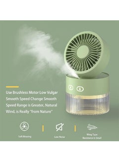 Generic Misting Fan | Portable Fan with Mist | USB Battery-Powered Water Fan for Home | Outdoor Misting Fan for Traveling & Camping | Portable Misting Fan with Cool Breeze Humidification Spray  - Image 3