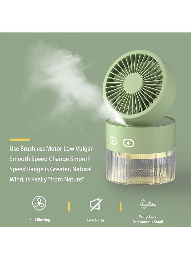 Generic - Misting Fan | Portable Fan with Mist | USB Battery-Powered Water Fan for Home | Outdoor Misting Fan for Traveling & Camping | Portable Misting Fan with Cool Breeze Humidification Spray - Image 1