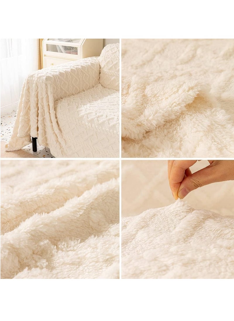 BAIG Thickened Plush Sofa Throw Blanket Dust Anti-cat Scratch Universal Sofa Blankets Sofas Towel for Living Room Bedroom Bed Sofa  - Image 2