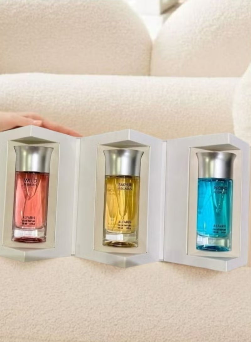 عساف مجموعة بيغاسوس أو دو بارفان 3*100 مل