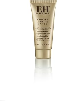 EMMA HARDIE Emma Hardie 20ml Protect Prime SPF30 Protection Sunscreen Moisturiser with Hyaluronic Acid Defences Against UVA UVB Damage and Premature Ageing Excellent as MakeUp Primer Vegan Cruelty Free 