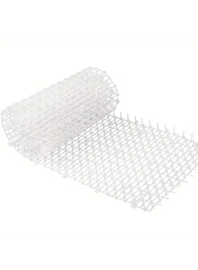 سجادة طارد القطط البيضاء 11.02 × 77.95 بوصة للداخل والخارج شريط شائك يمنع الحفر - Image 1