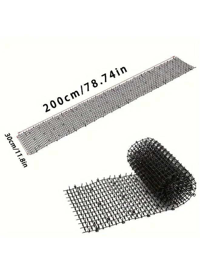 سجادة طارد القطط البيضاء 11.02 × 77.95 بوصة للداخل والخارج شريط شائك يمنع الحفر - Image 3