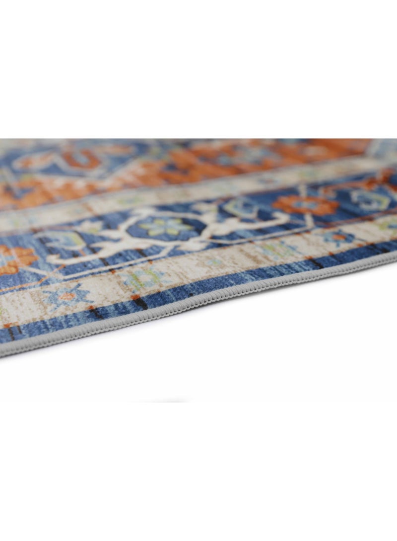 Alkaffary Jehan Premium Rugs with Elegant Designs and High Quality 3.00X4.00 Red-blue - Image 4