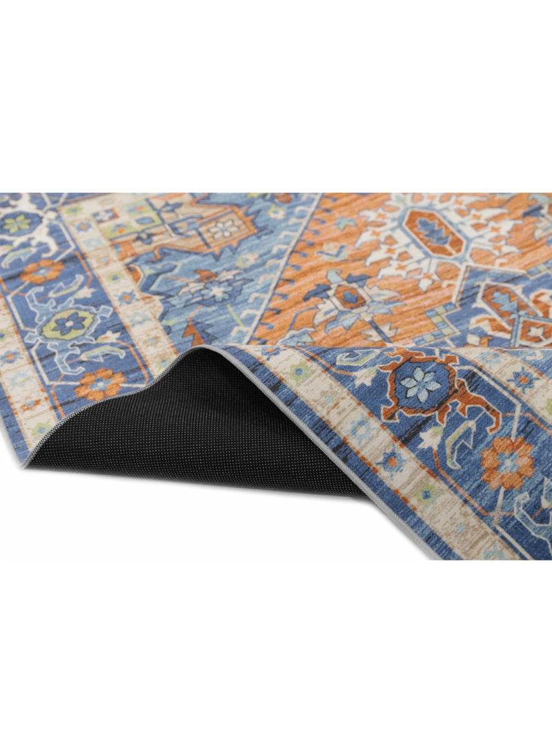 Alkaffary Jehan Premium Rugs with Elegant Designs and High Quality 3.00X4.00 Red-blue - Image 5