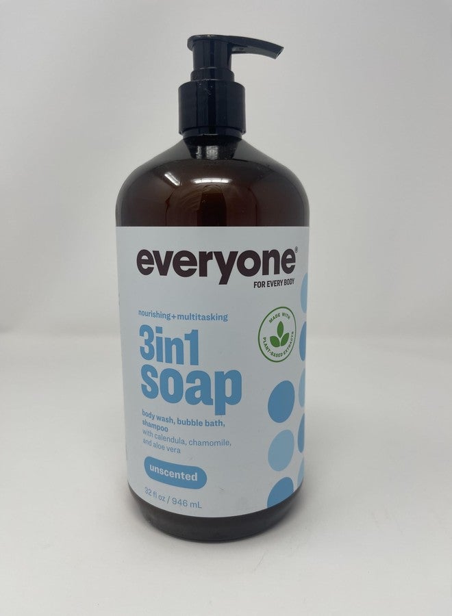EO Everyone, Soap 3 in 1 Unscented, 32 Ounce - Image 1