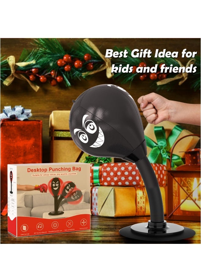 Generic Desktop Punching Bag - Stress Buster - Heavy Duty Stress Relief Ball - Desk Boxing Punch Ball Suction Cup Reflex Strain and Tension Toys Funny Gag Toys for Kids Coworkers and Friends - Image 4