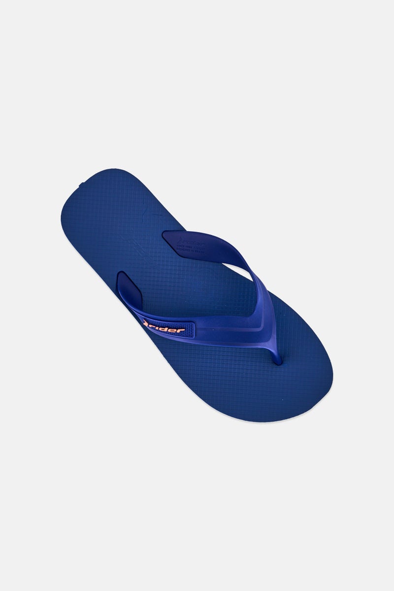 RIDER Kids Boy Brand Logo Slip On Slippers, Navy - Image 4