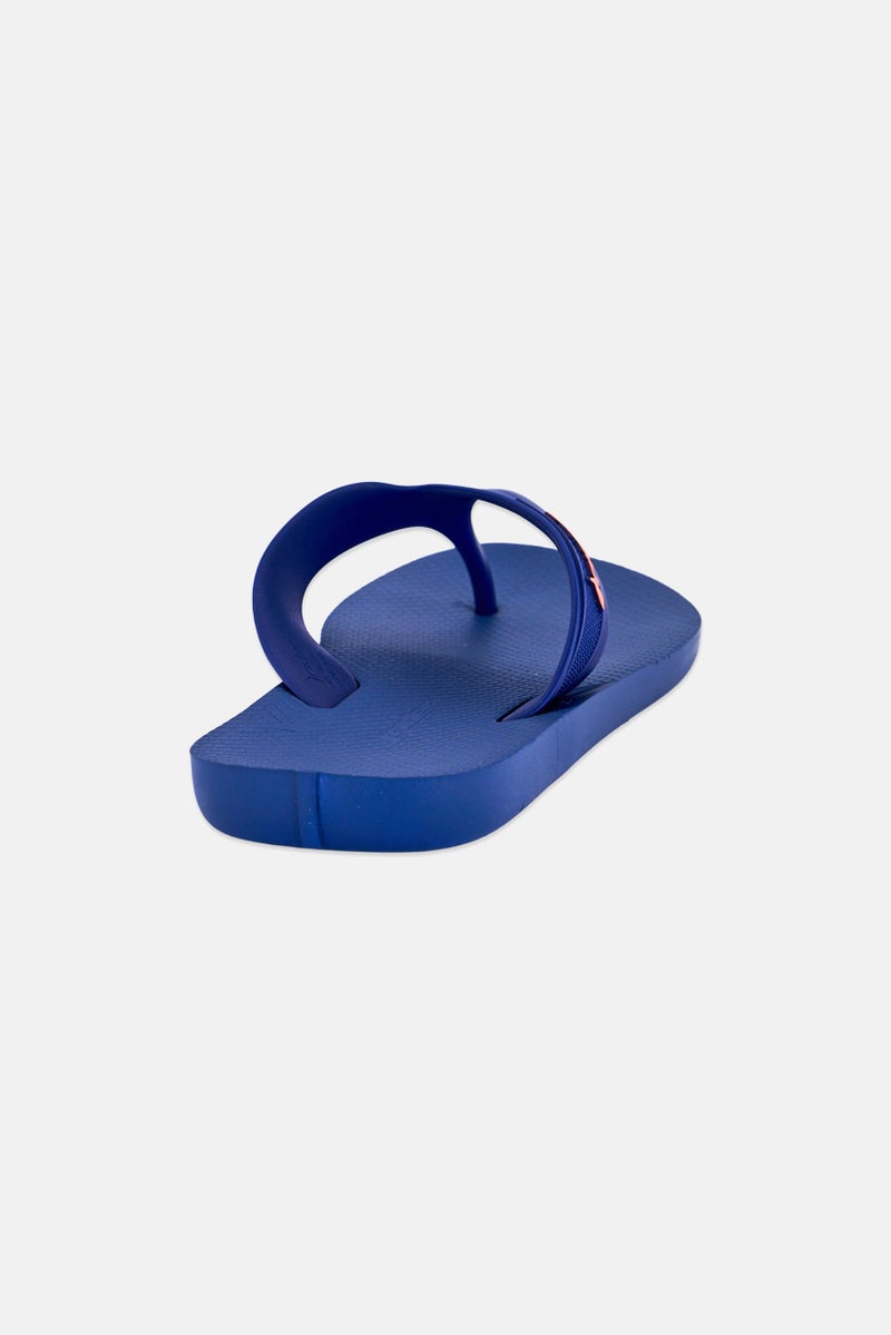 RIDER Kids Boy Brand Logo Slip On Slippers, Navy - Image 3