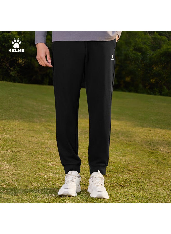 Kelme Men's Summer New Knitted Cuffed Sports Pants Casual Straight-leg Trousers - Image 3